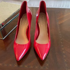 Jessica Simpson size 8.5 red stiletto heels